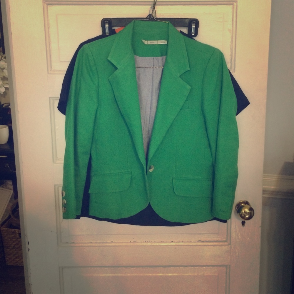 Green jacket/blazer from Anthro
